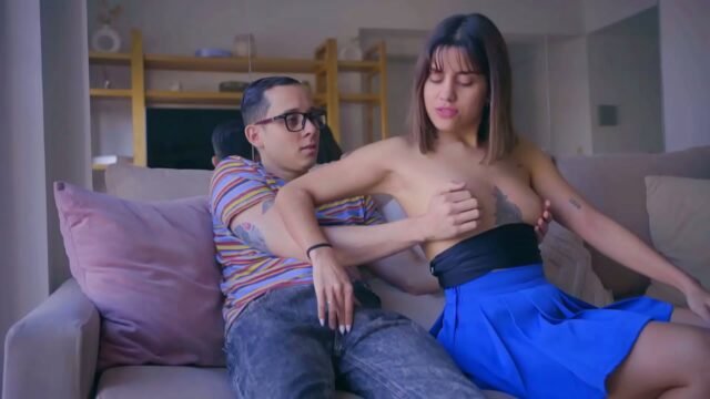 Stepsister fucked by nerdy boy